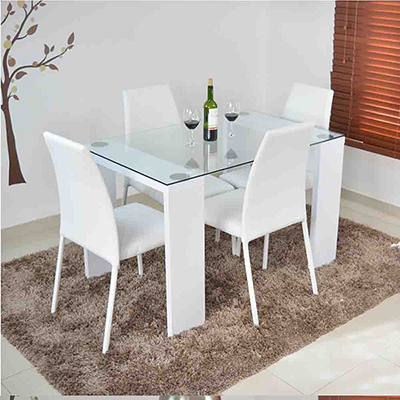 Comedor 4P Blanco vidrio templado 8 mm 4 Sillas B | carulla | PLU ... Comedor 4P Blanco vidrio templado 8 mm 4 Sillas B | carulla | PLU ...